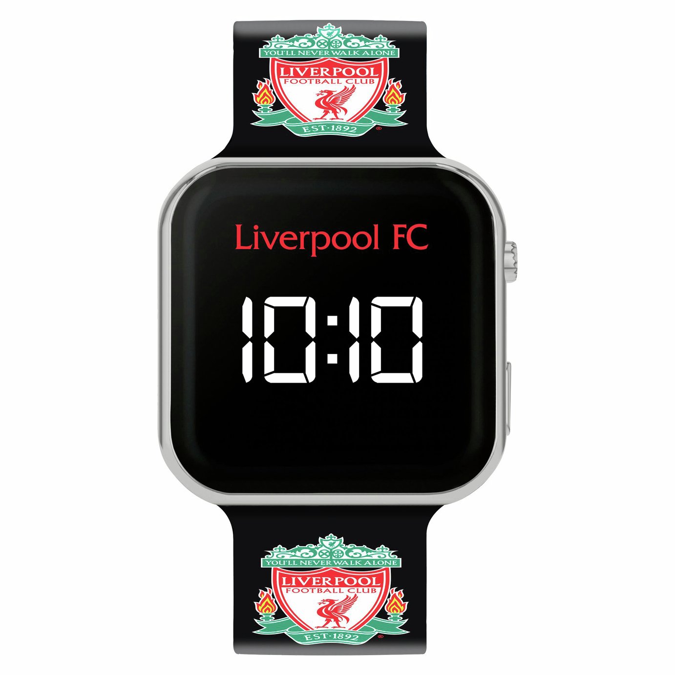 Liverpool FC Kids Club Crests Printed Strap Digital Watch
