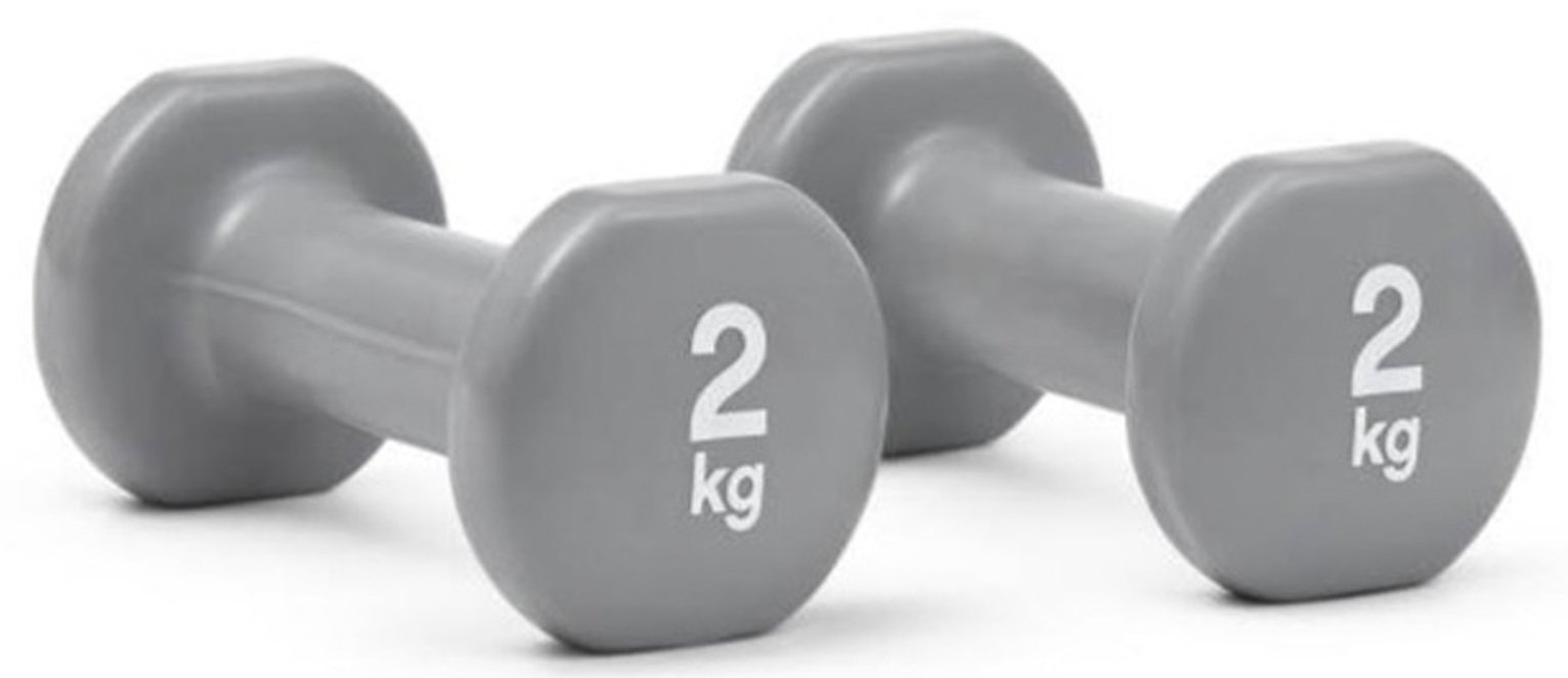 Reebok Vinyl Dumbbells - 2 x 2kg