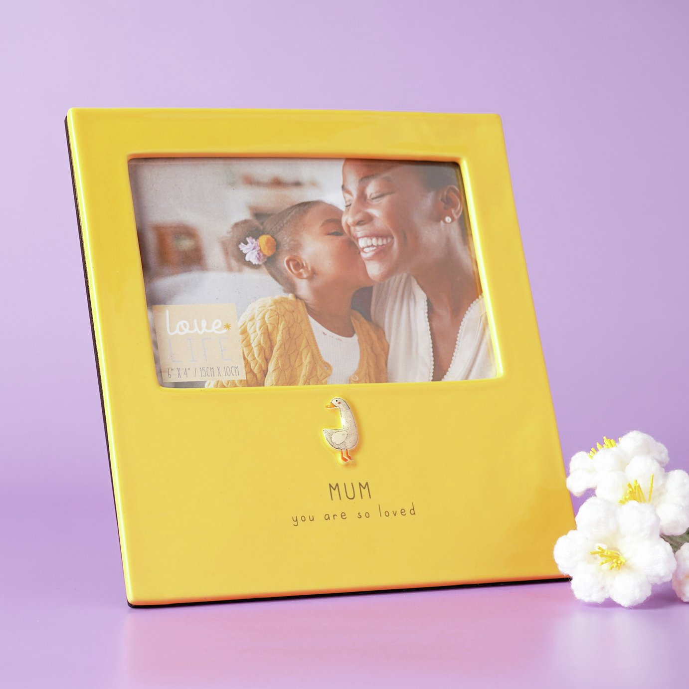 Widdop Love Life Ceramic Photo Frame 4" x 6" - Mum 