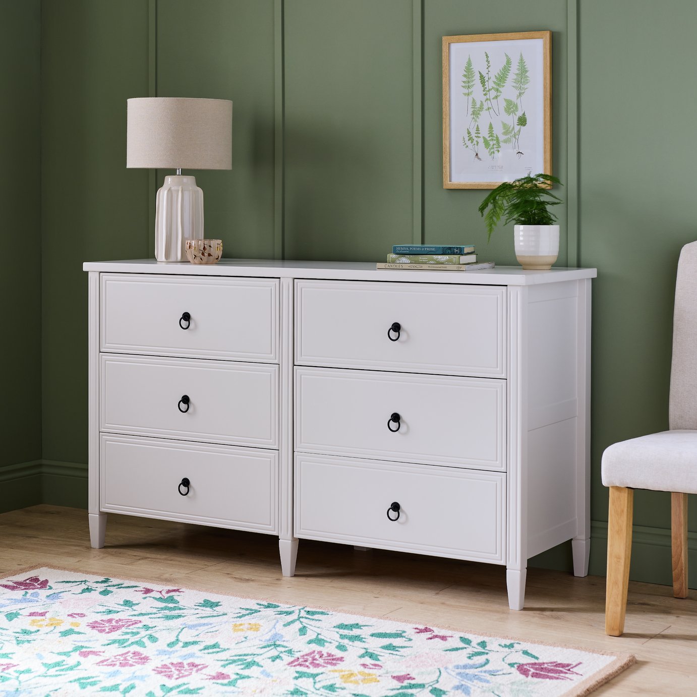 Argos Home Lucie 6 Drawer Chest - Off White