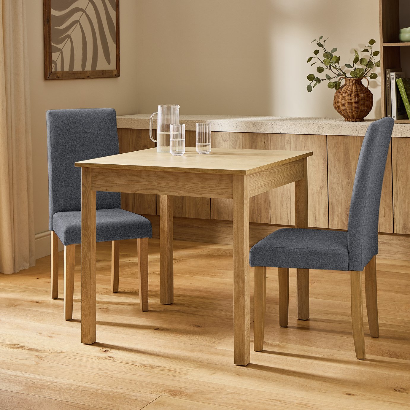 Argos Home Sendi Dining Table & 2 Midback Chairs