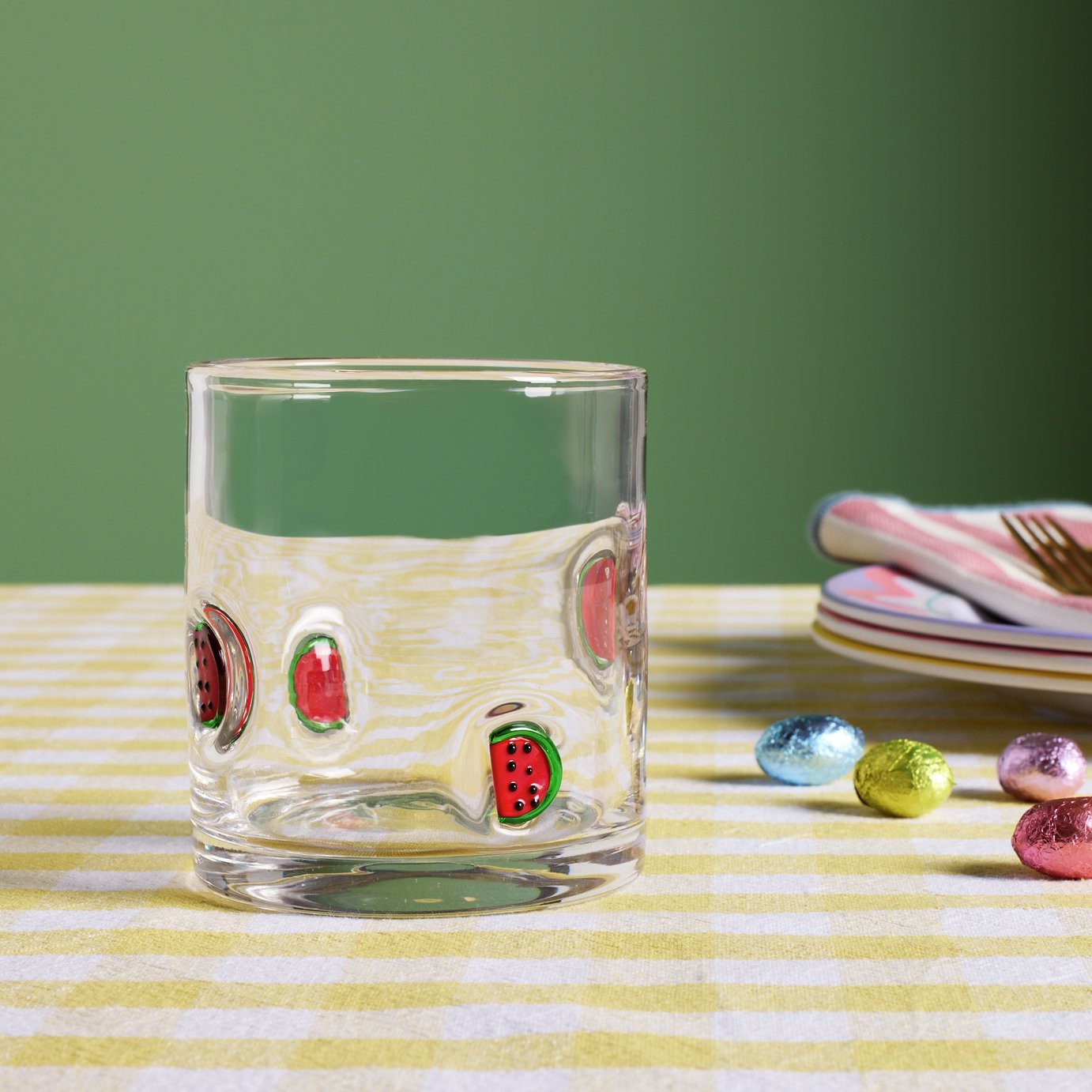 Argos Home Watermelon Glass Tumbler