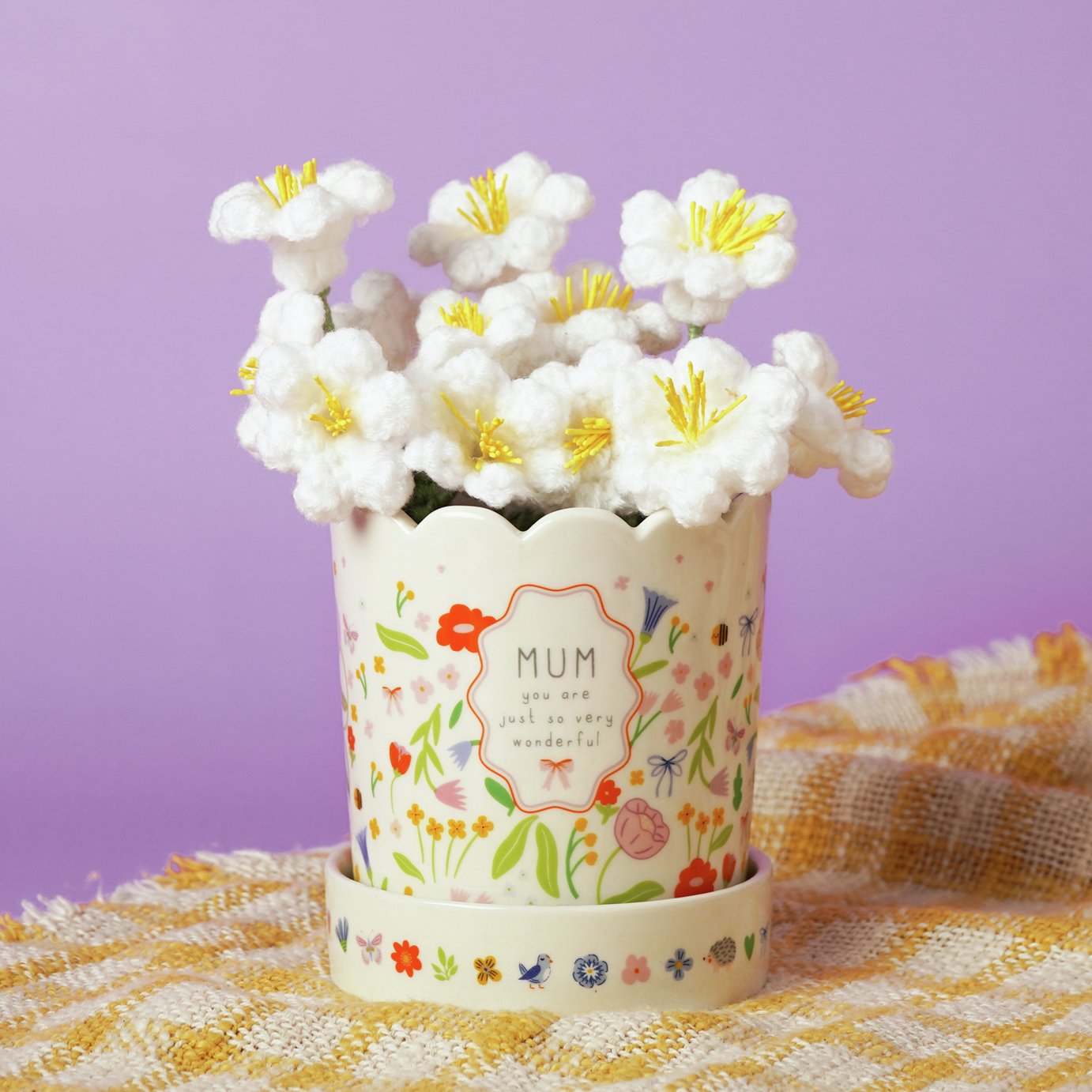 Widdop Love Life Ceramic Plant Pot - Mum