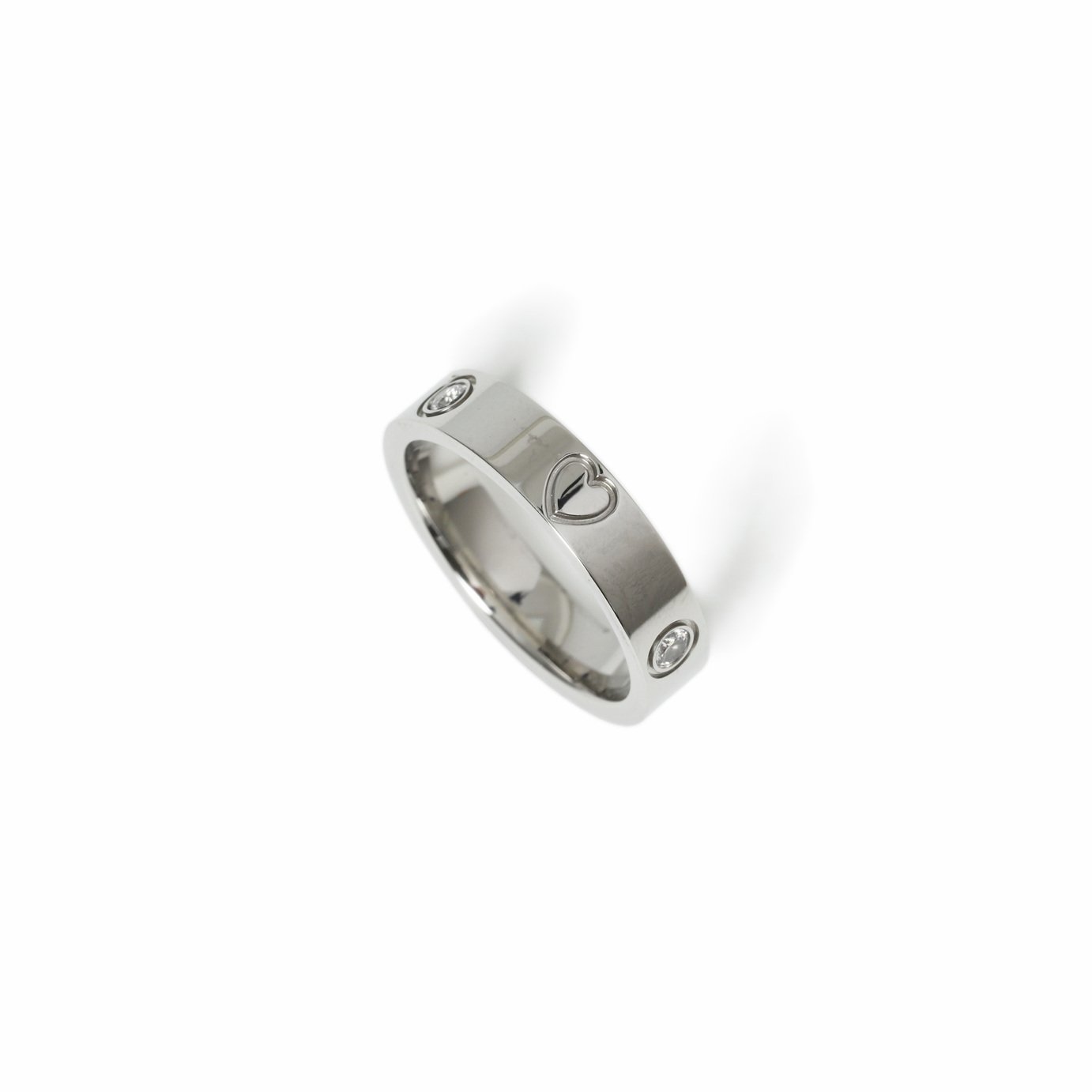 Freedom Stainless Steel Heart Ring - Small
