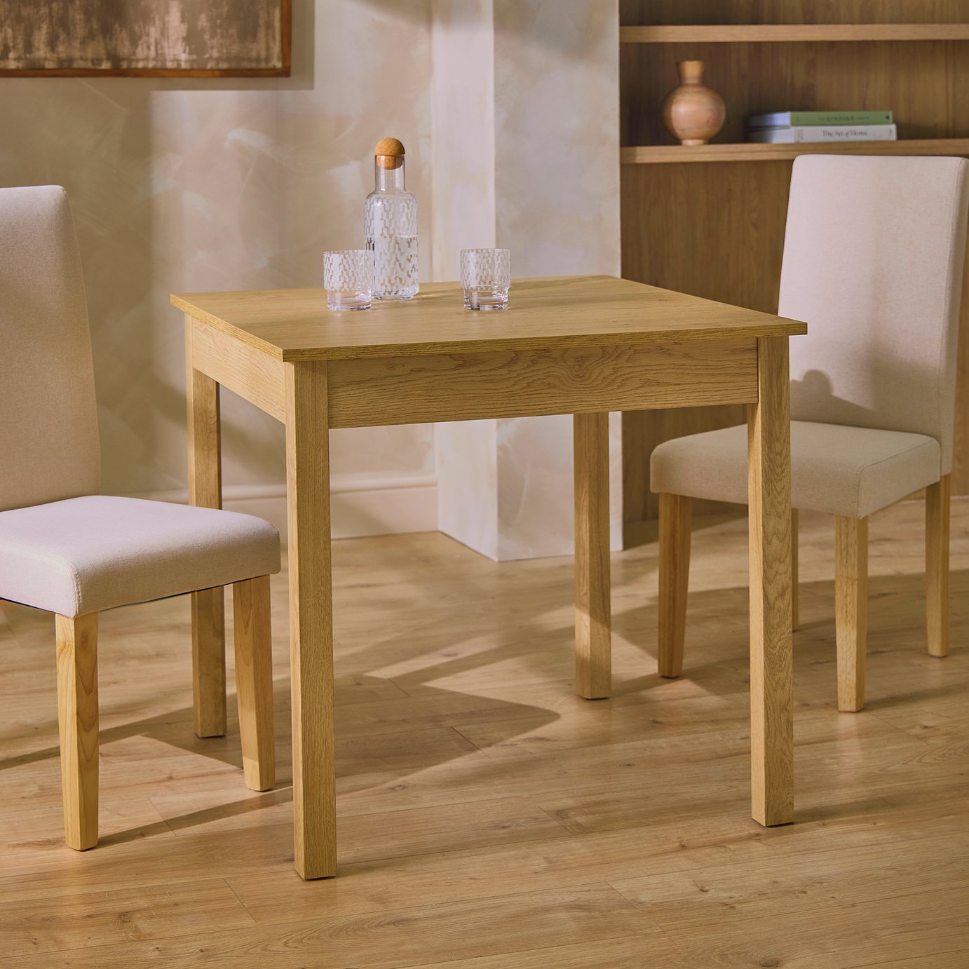 Argos Home Sendi Extend Wood 2 - 4 Seater Dining Table - Natural