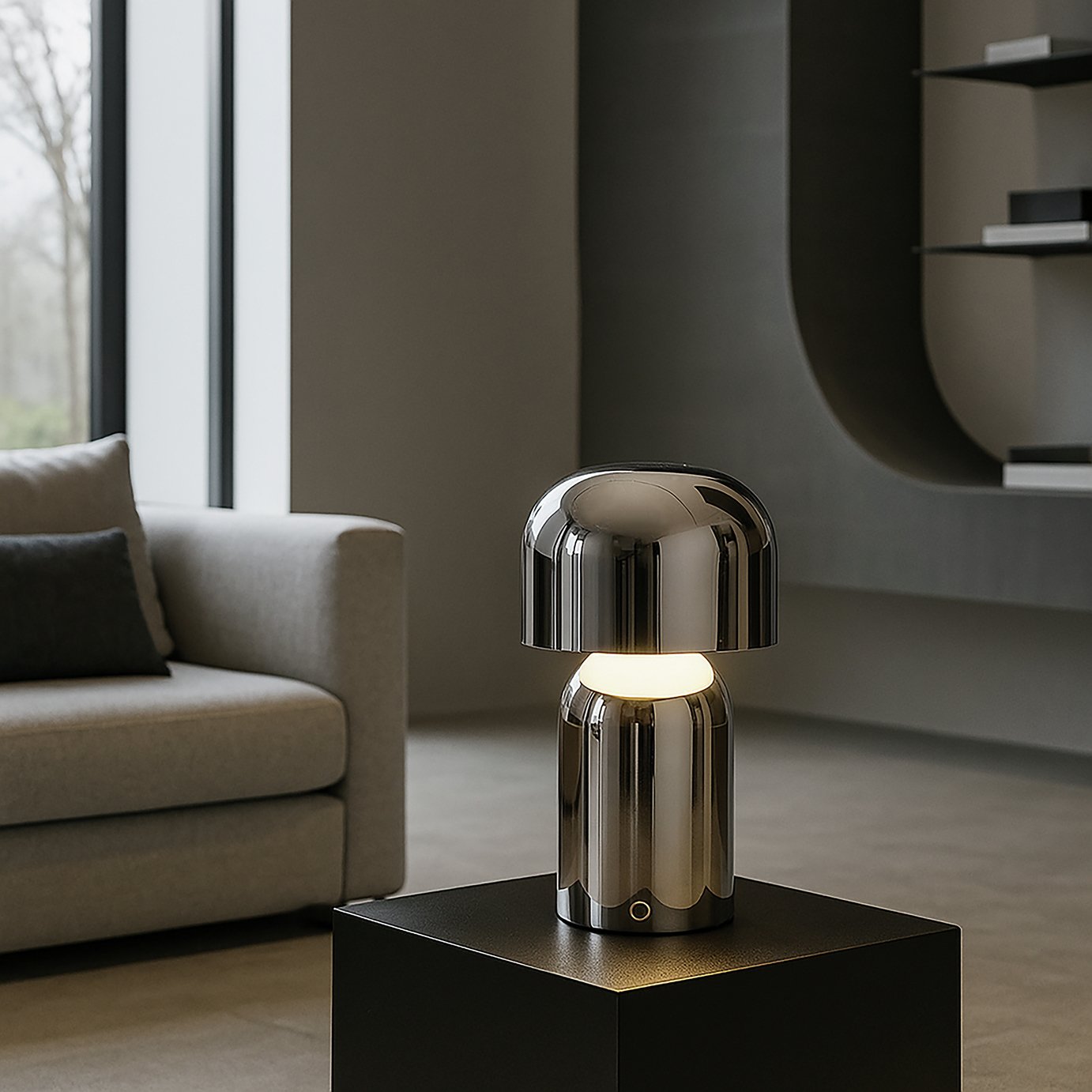 Searchlight Mushroom Port Rechargeable LED Table Lamp