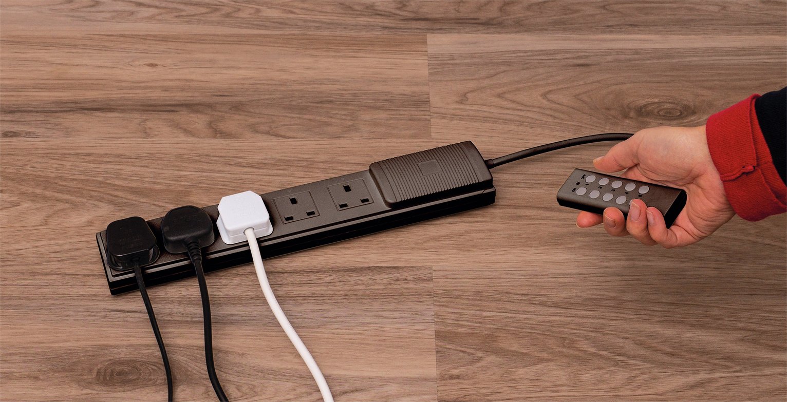 Eagle 5-Gang 2M Surge Protected Extension with Remote