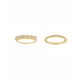 State of Mine Gold Plated Silver Nose Hoop and Stud Set of 2
