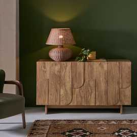 Habitat Yassica 3 Door Sideboard - Natural