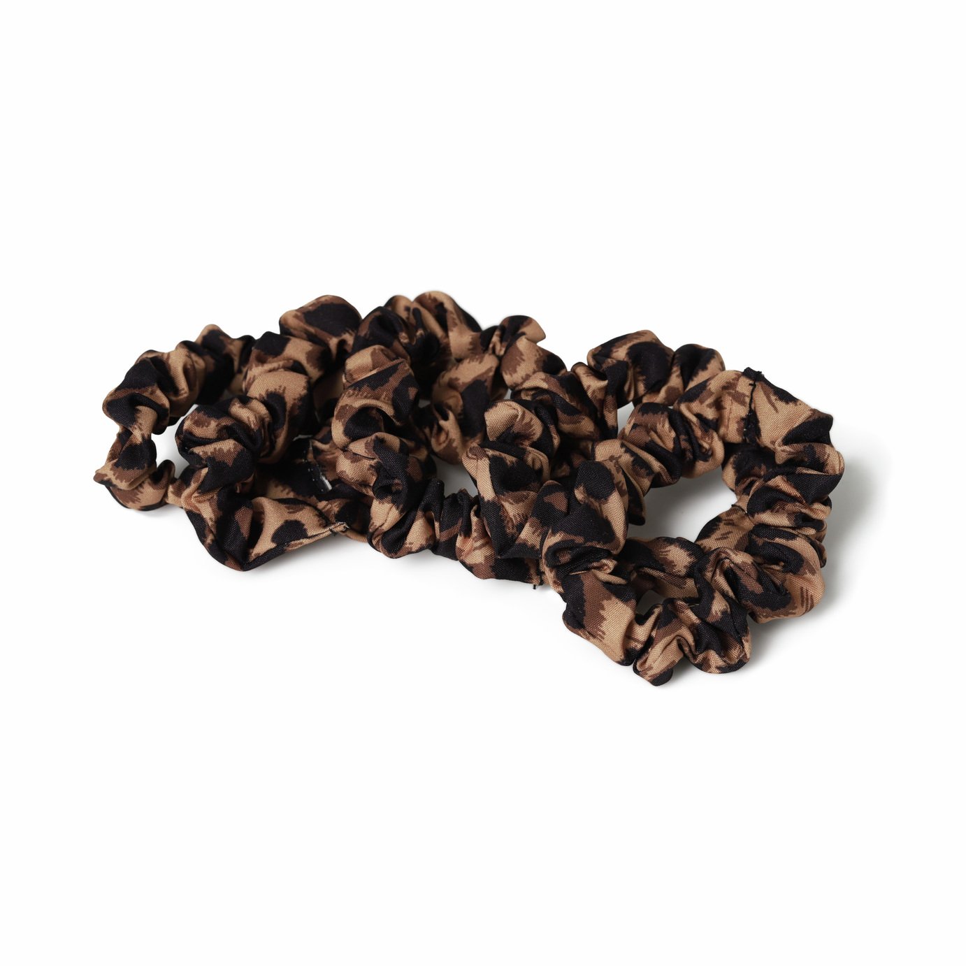 Freedom Ruched Leopard Print Scrunchies - Pack of 5