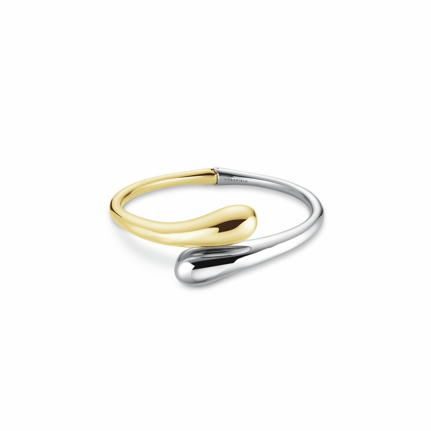 Rosefield Gold & Rhodium Plated Dome Contraries Bangle
