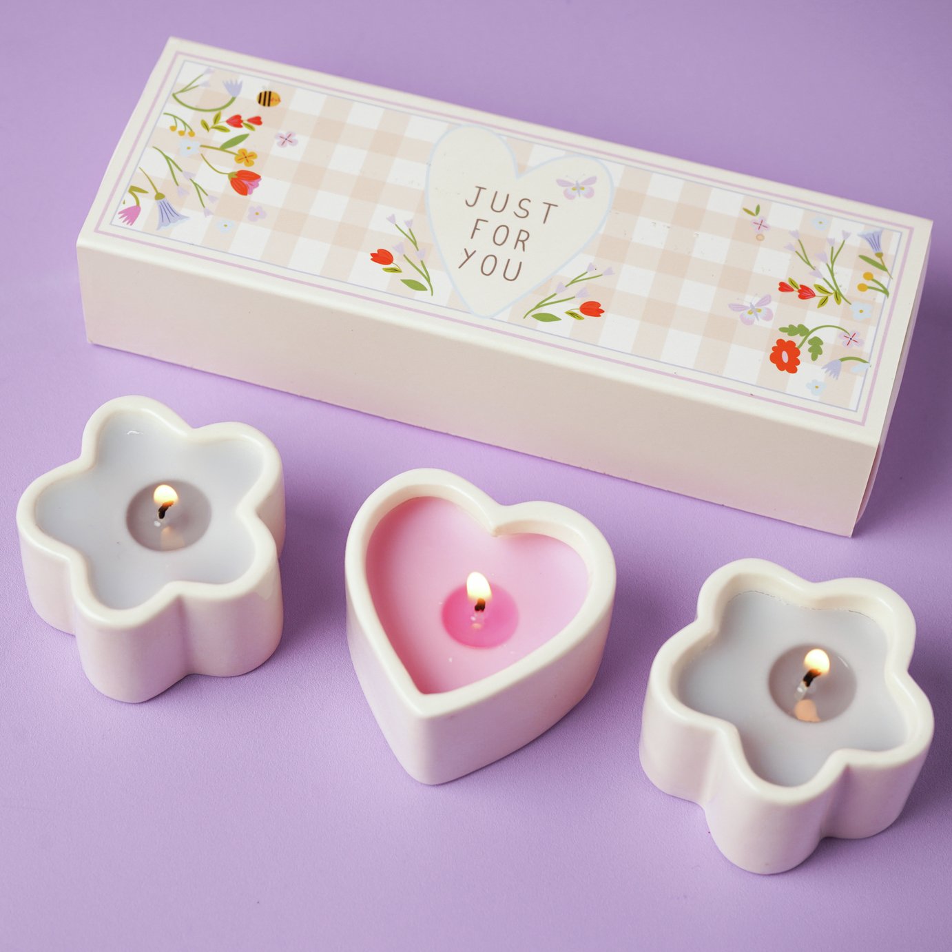 Widdop Love Life Mini Candle Gift Set Of 3 - Just For You