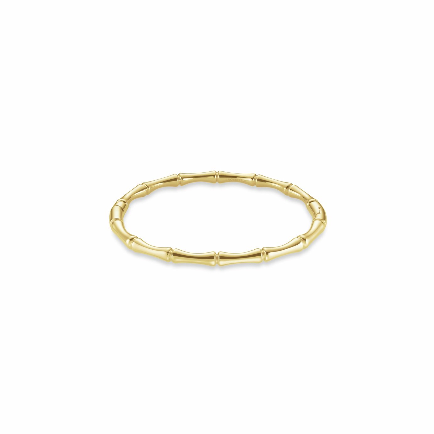 Rosefield Gold Plated Bamboo Design Bangle