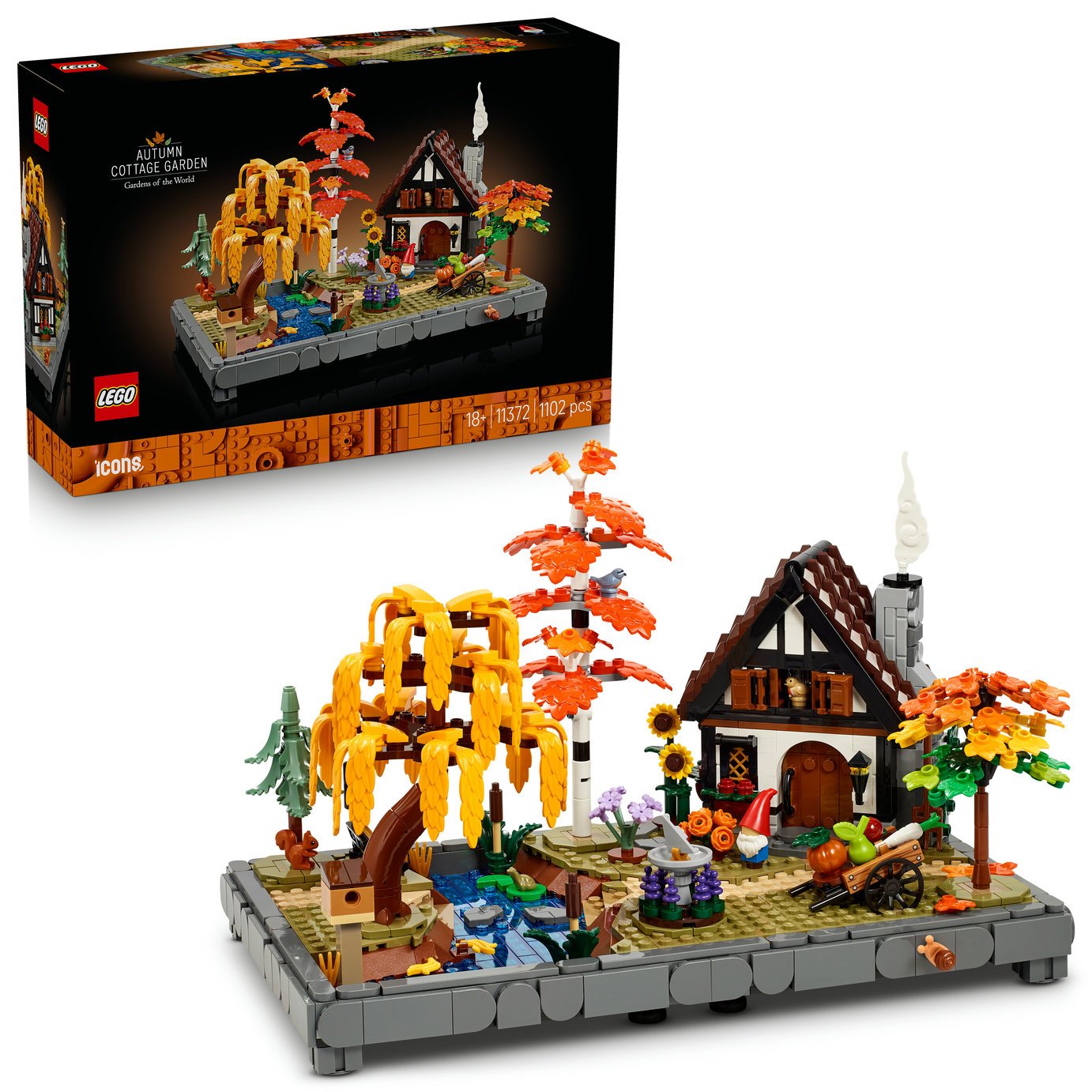 LEGO Icons Autumn Cottage Garden Model Kit 11372 PREORDER