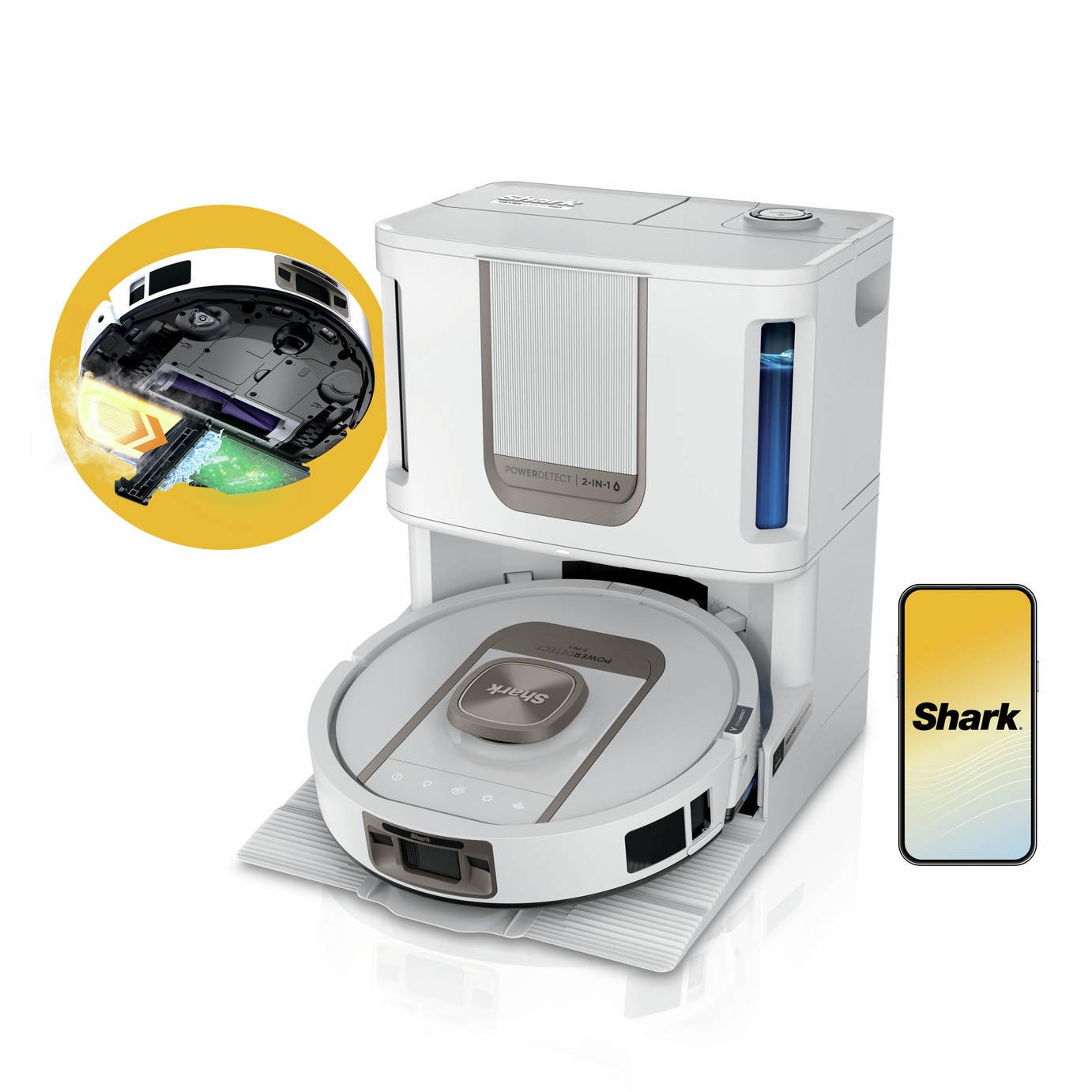 Shark ThermaCharged PowerDetect Robot Vacuum Cleaner - White