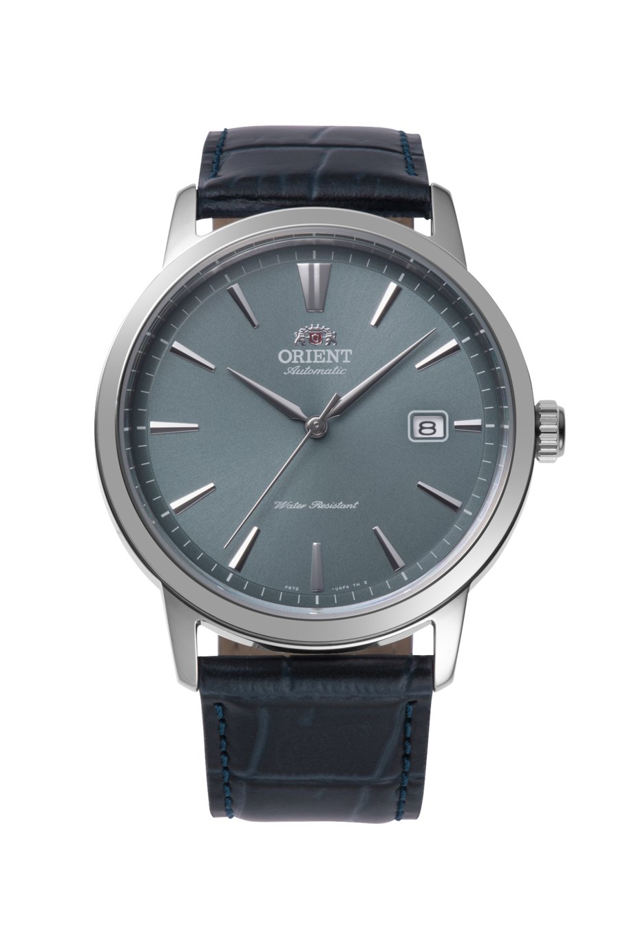Orient AC0F Classic Mens Blue Leather Strap Watch