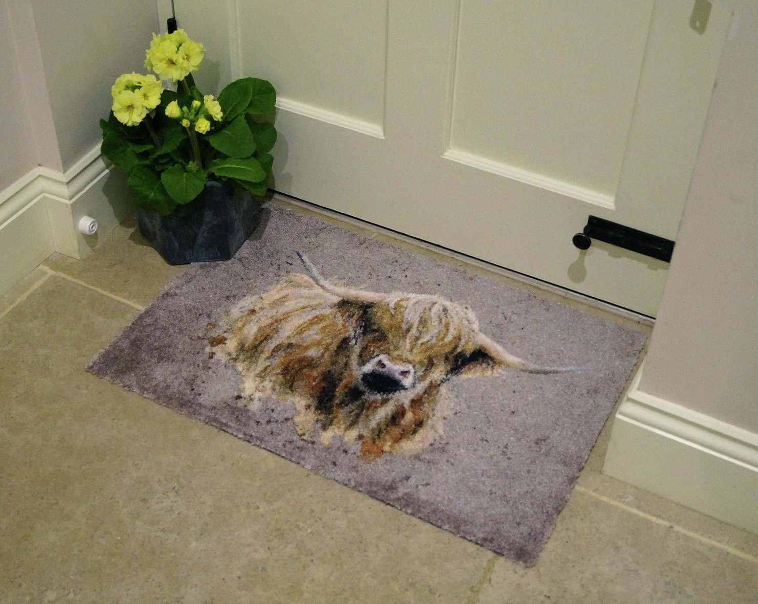 Bree Merryn Blair Highland Cow Brown Doormat - 50x75cm