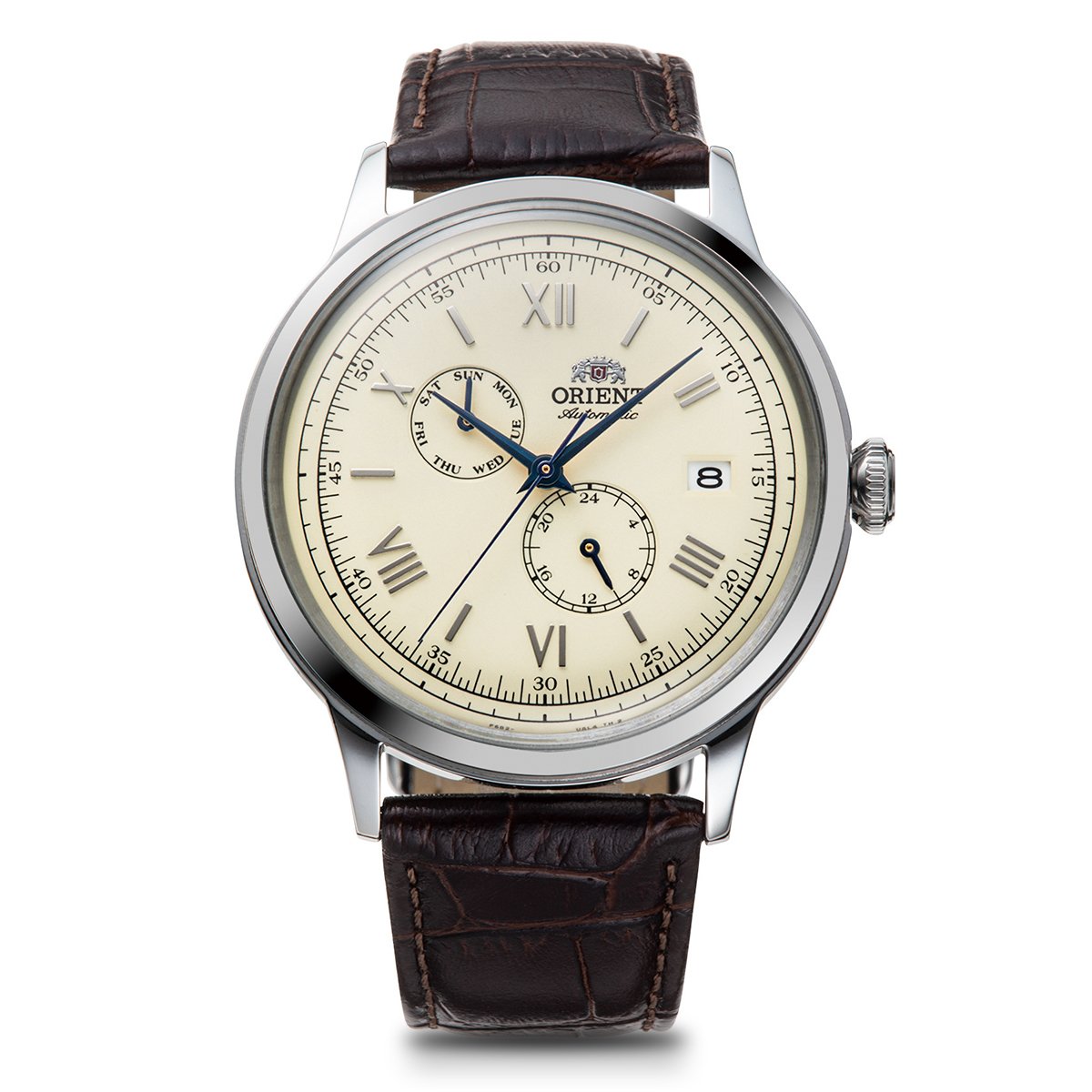 Orient Bambino Classic Mens Brown Leather Strap Watch