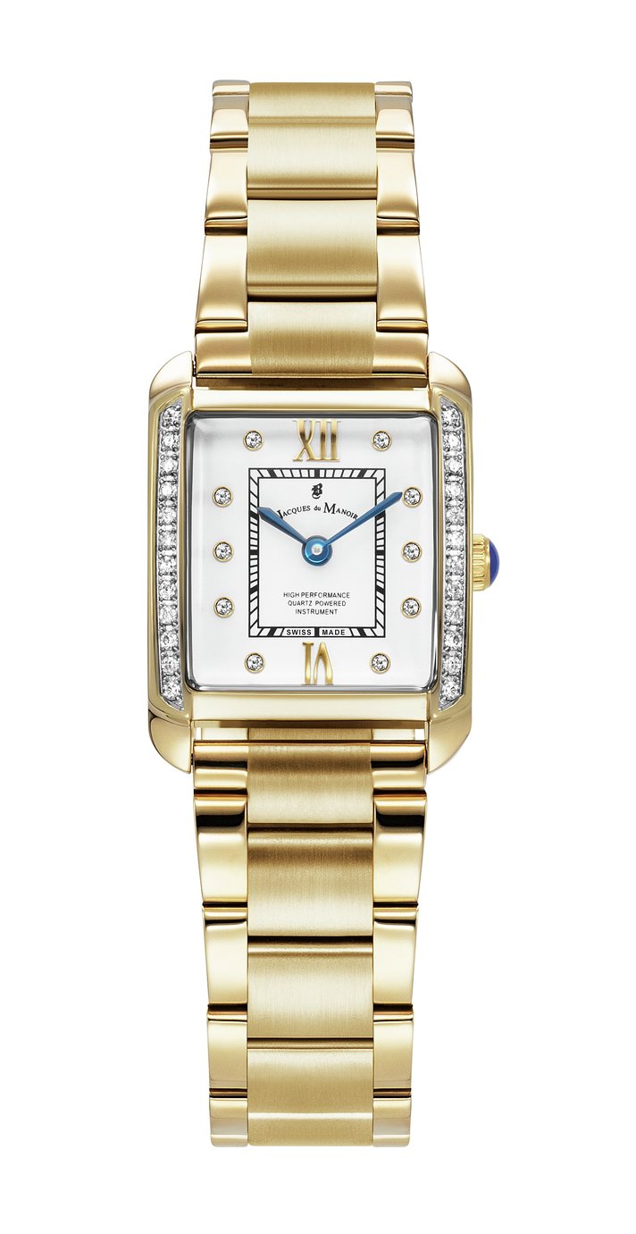 Jacques Du Manoir Emily Womens Gold Plated Watch