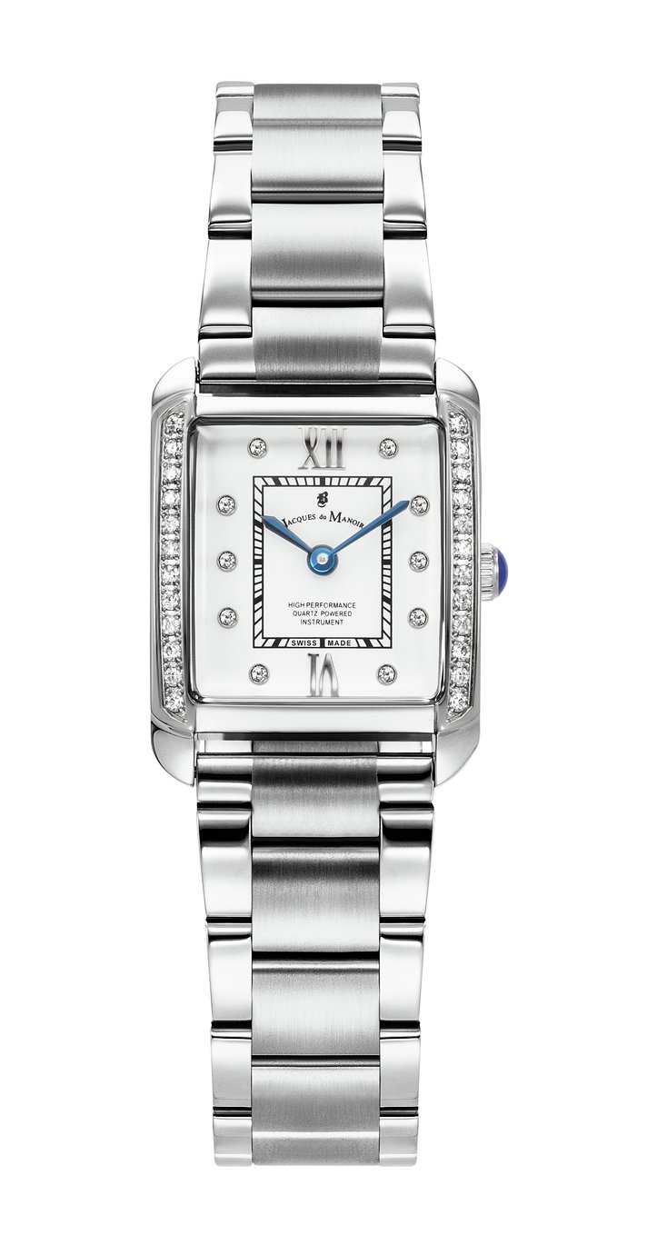 Jacques Du Manoir Emily Womens Silver Plated Watch