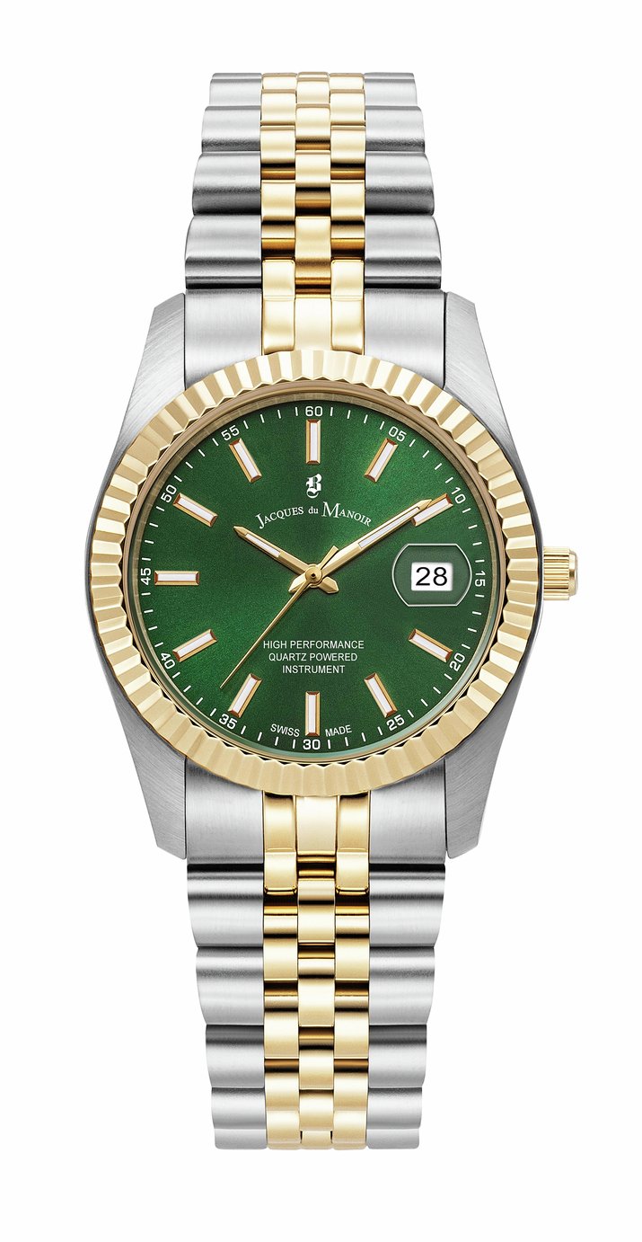 Jacques Du Manoir Womens Duotone Steel Bracelet Watch