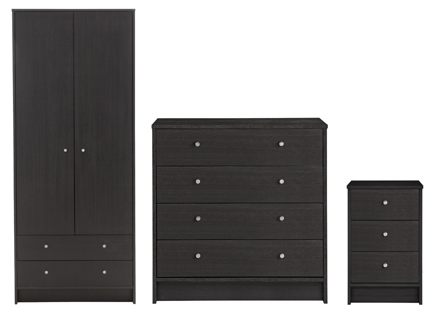 Argos Home Malibu 3 Piece 2 Door Wardrobe Set