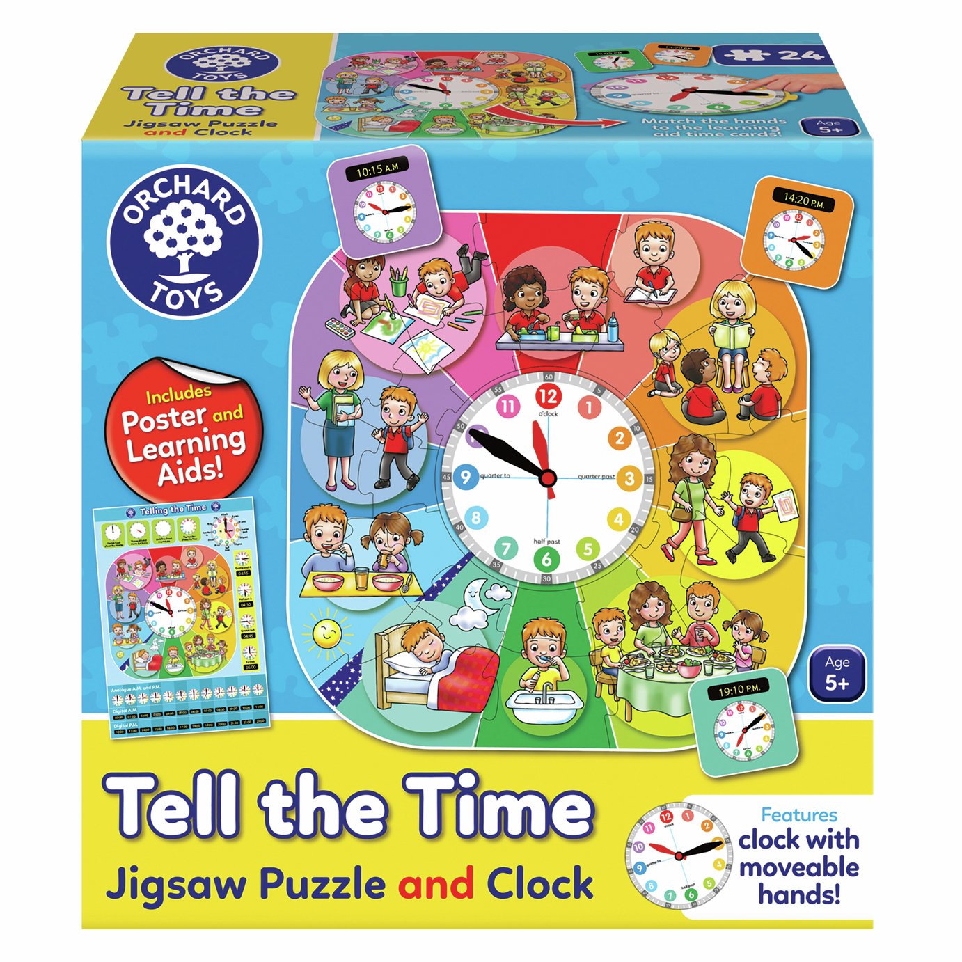 Orchard Toys Tell The Time 37 Piece Jigsaw Puzzle