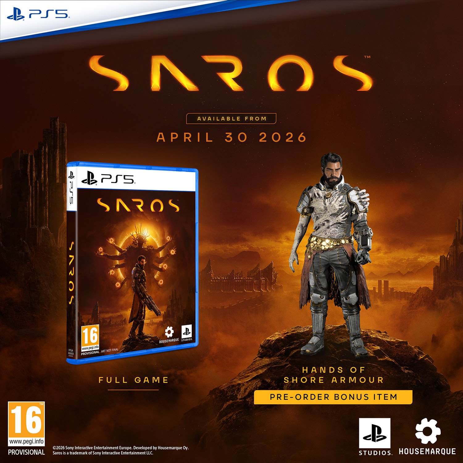 SAROS PS5 Game Pre-Order