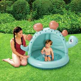 Chad Valley 9ft Dino Shade Paddling Pool - 28L
