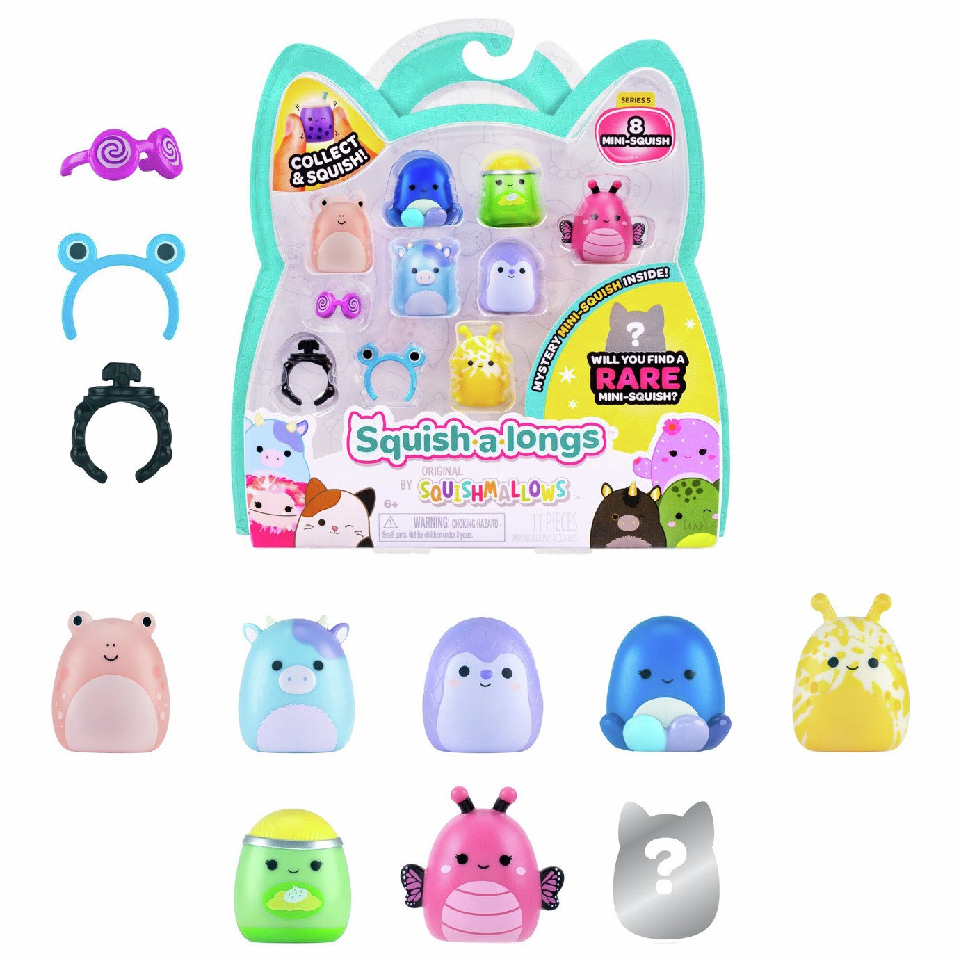 Squish-a-longs Style 1 Wave 5 Collectibles - Pack of 8