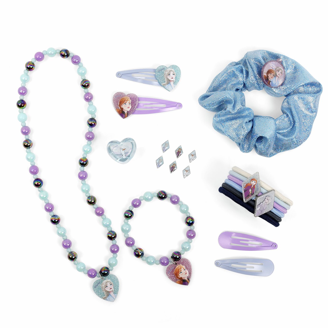Disney Frozen Kids Hair Accessories and Jewellery Set