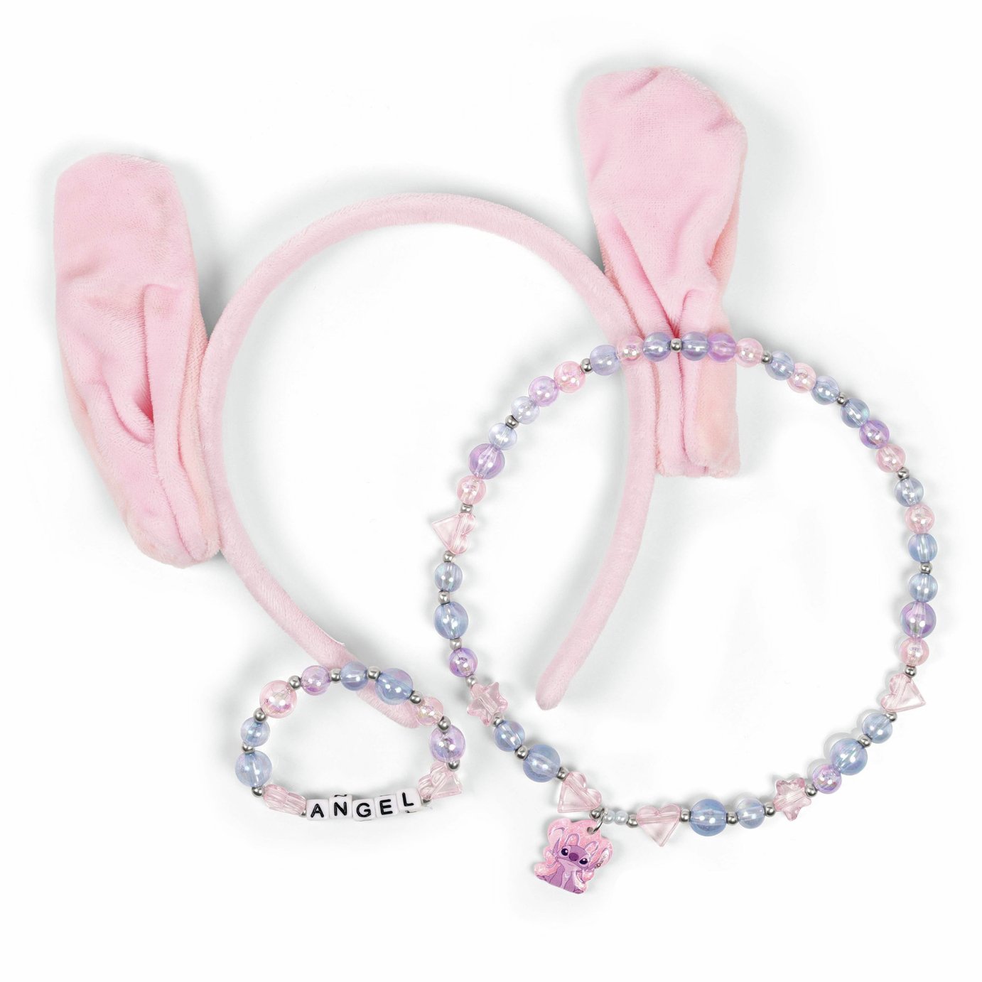 Lilo & Stitch Kids Angel Headband, Necklace and Bracelet Set