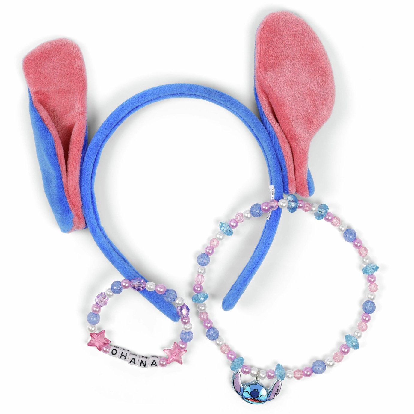 Lilo & Stitch Kids Headband, Beaded Necklace & Bracelet Set