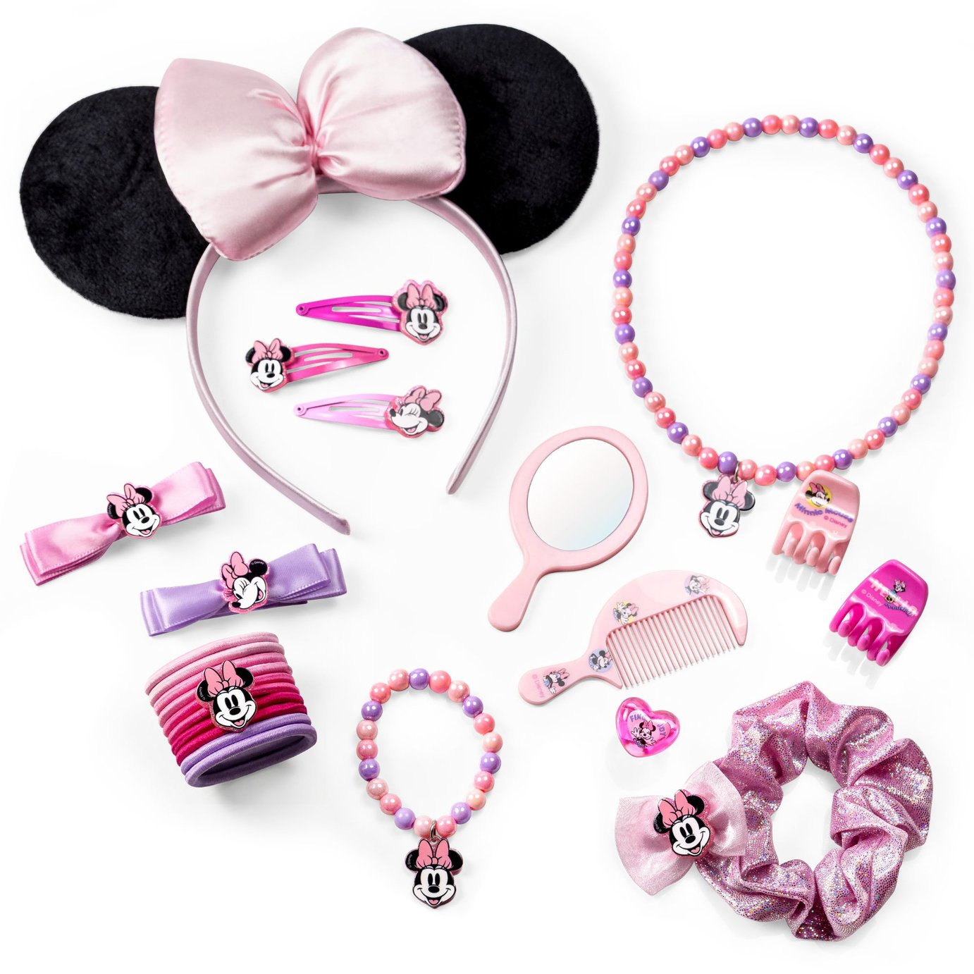 Minnie Mouse Kids Hair Accessories and Jewellery Set