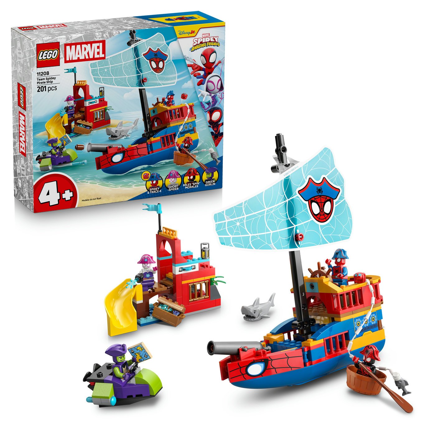 LEGO Marvel Team Spidey Pirate Ship Toy 11208 PREORDER