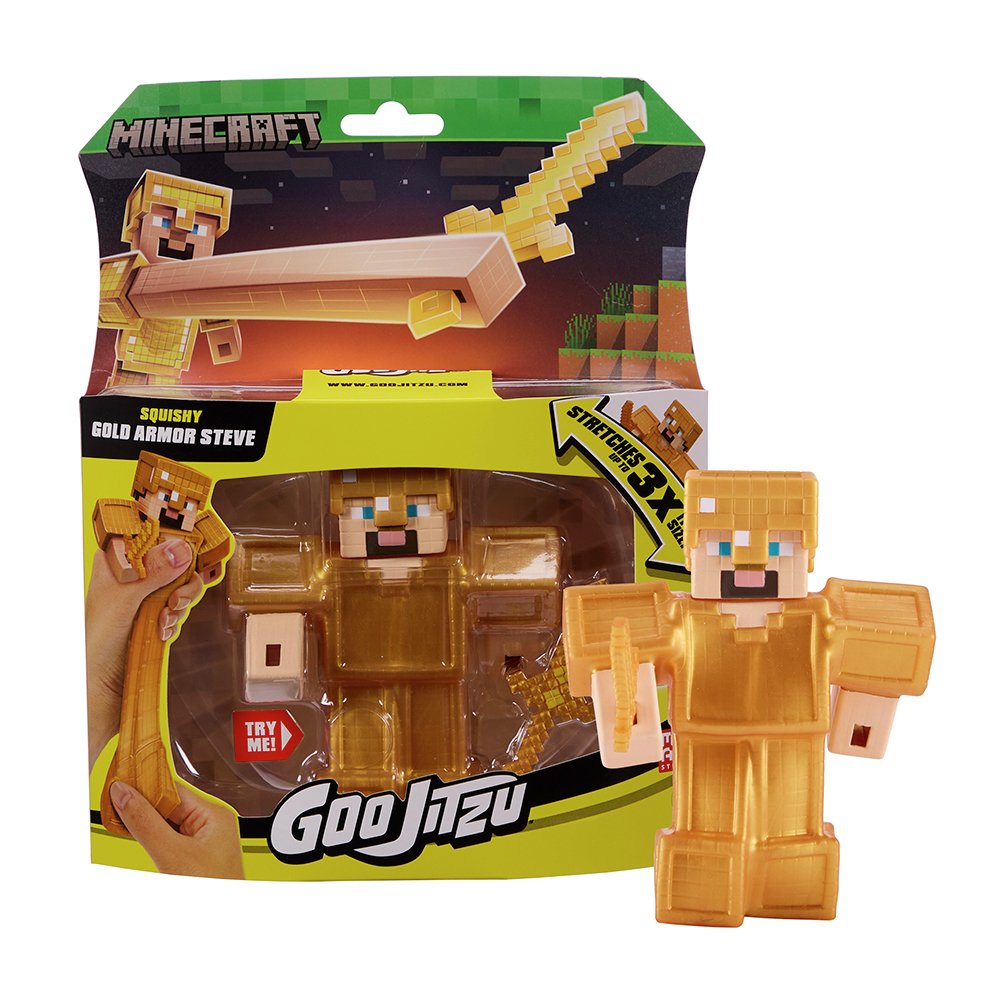 Heroes of Goo Jit Zu Gold Armor Steve Action Figure
