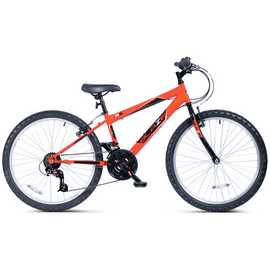 Piranha 24 inch Wheel Size Boys Mountain Bike - Red