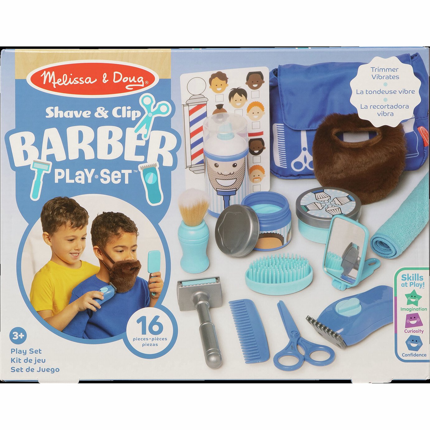 Melissa & Doug Shave And Clip Barber Play Set