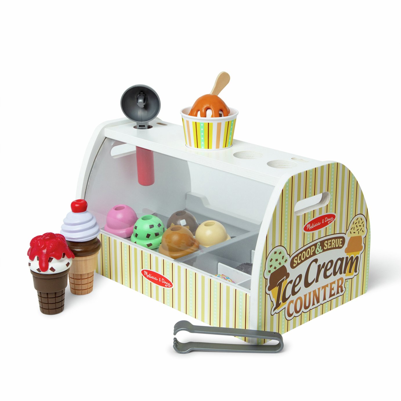 Melissa & Doug Ice Cream Counter Play Set