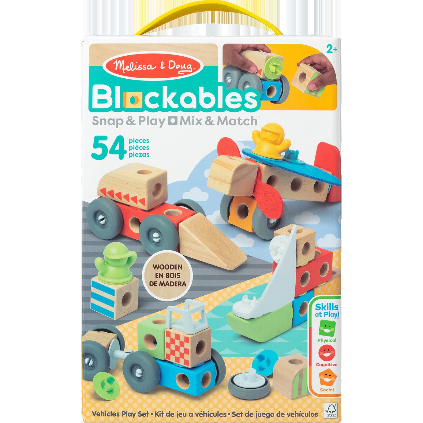 Melissa & Doug Blockables Vehicles Play Set