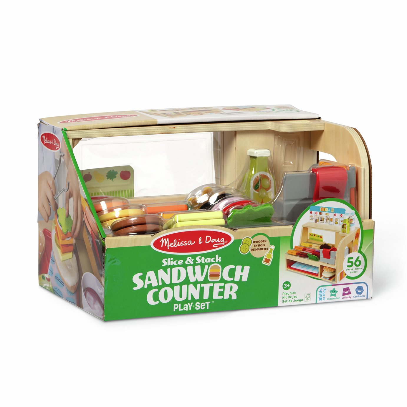Melissa & Doug Wooden Sandwich Counter Play Set