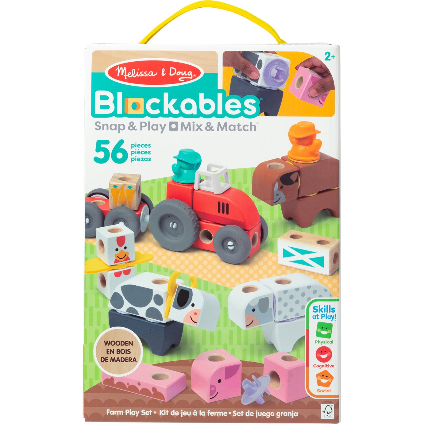 Melissa & Doug Blockables Farm Building Play Set