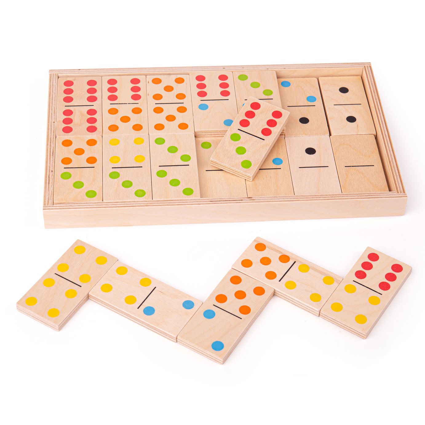 Bigjigs Toys Jumbo Wooden Dominoes