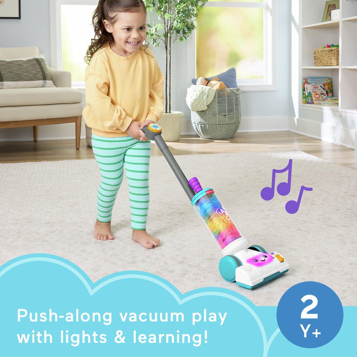 Laugh & Learn 2-in-1 Vacuum Toddler Musical Learning Toy