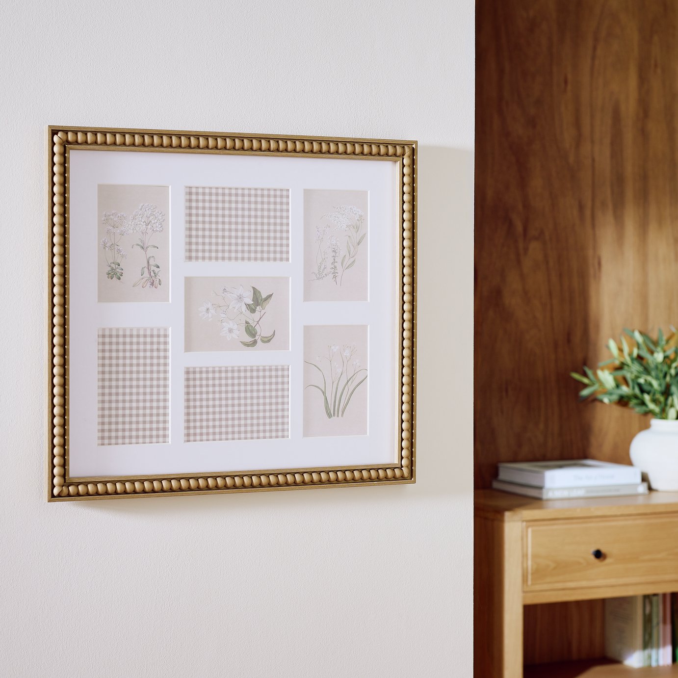 Argos Home Beaded Edge Multi Photo Picture Frame - 4x6"