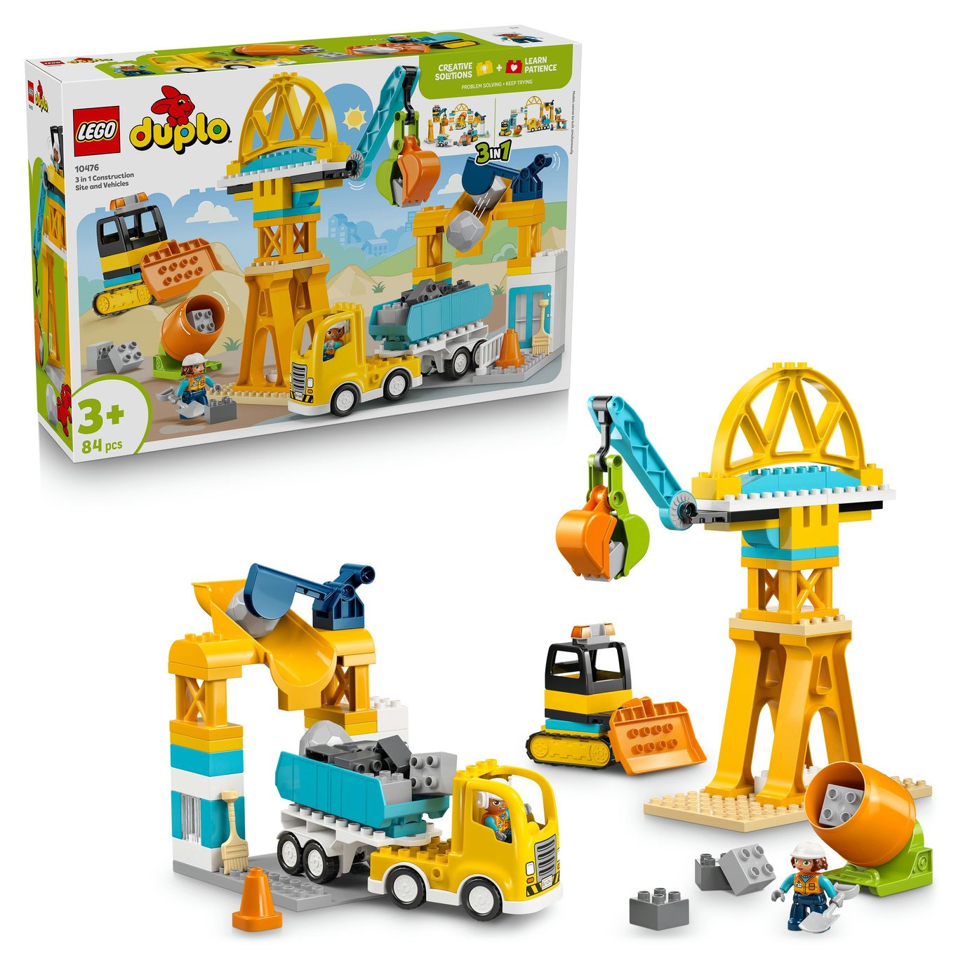LEGO DUPLO 3 in 1 Construction Site and Vehicles Toy 10476