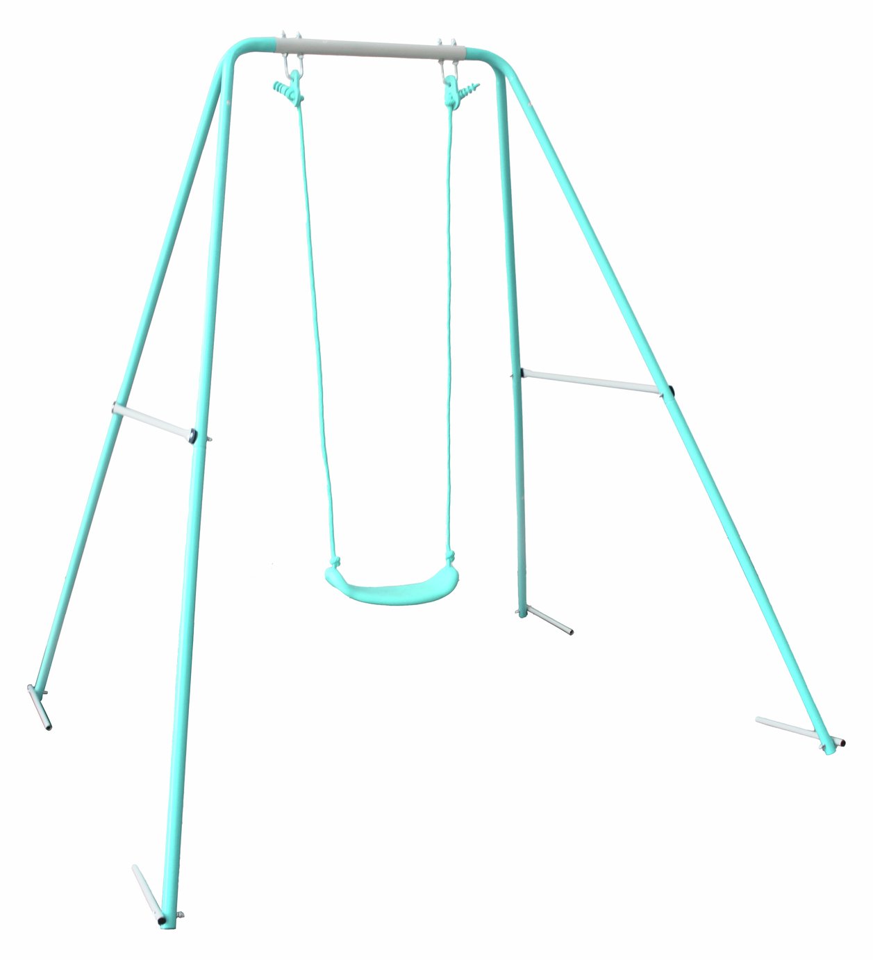 Chad Valley Kids Garden Single Metal Swing - Green