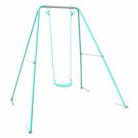 Chad Valley Kids Garden Single Metal Swing - Green
