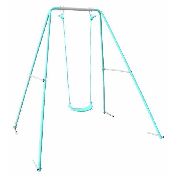 Buy Chad Valley Kids Garden Single Metal Swing - Green | Swings