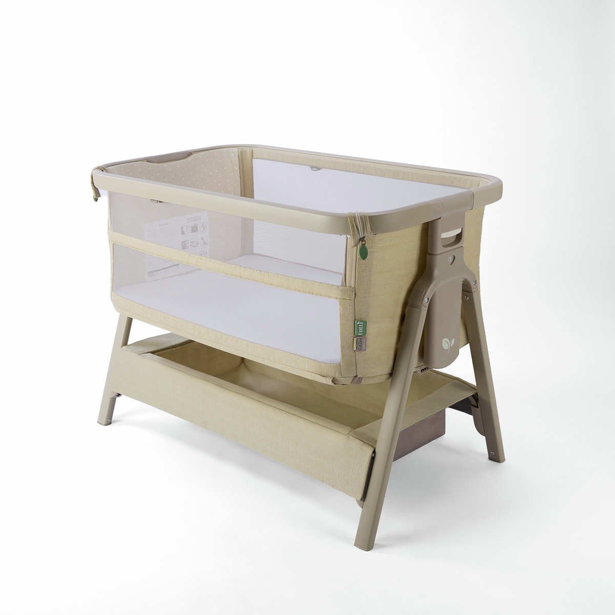 Tutti Bambini Cozee Zen Bedside Crib - Sand